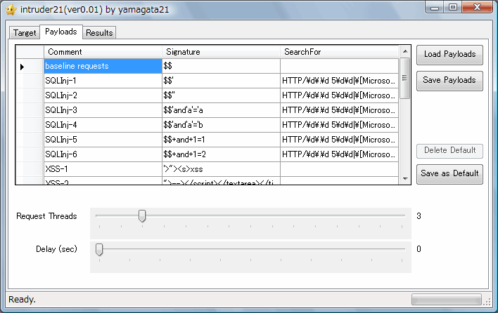 Fig4. Configure Payloads